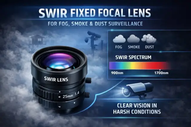 SWIR Fixed Focal Length Lens for Fog, Smoke &Dust Surveillance