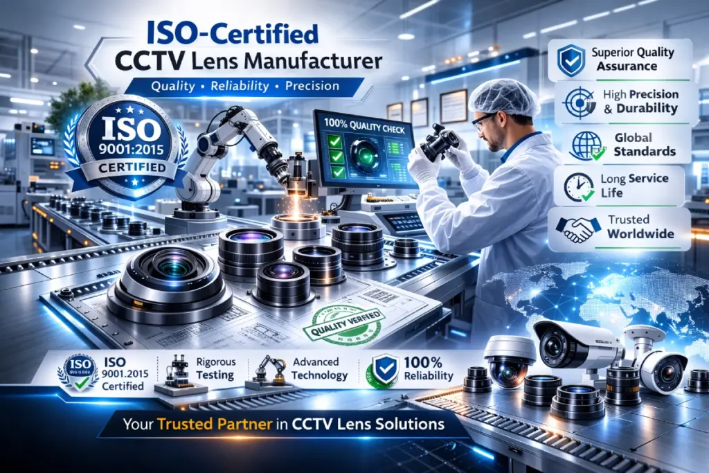 Why Should You Partner with an ISO-certified CCTV Lens Manufacturer?