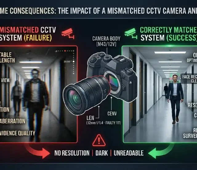 Extreme Consequences of Using a Mismatched CCTV Camera and Lens