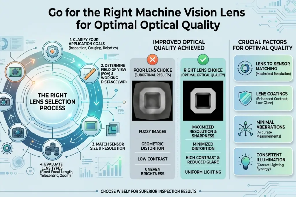 Go for the Right Machine Vision Lens for Optimal Optical Quality