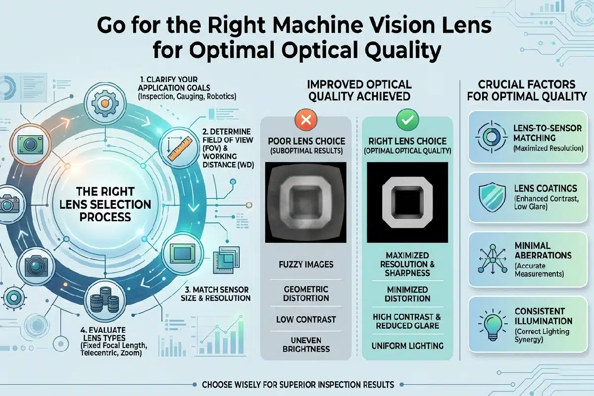 Go for the Right Machine Vision Lens for Optimal Optical Quality