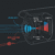 Diagram of an IR-corrected security camera lens focusing visible and infrared light on the same sensor plane