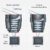 Visible vs SWIR lens diagram comparing coatings, glass elements and wavelength-dependent focal planes