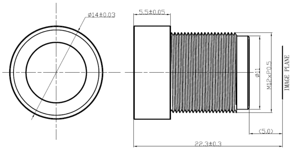 4.55mm Low Distortion Lens