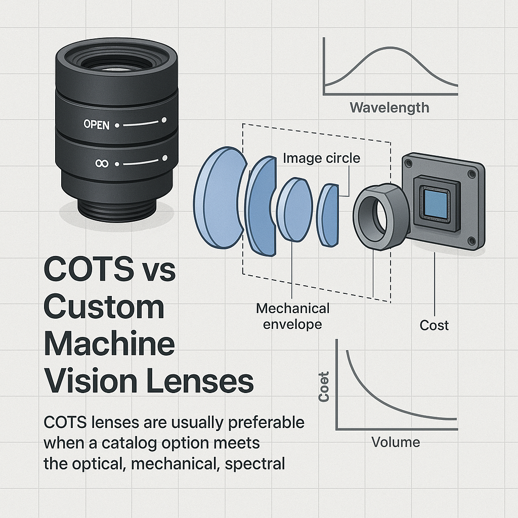 COTS vs Custom Machine Vision Lenses engineering comparison